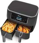 Ninja Foodi 6-in-1 8-qt. (7.6L) 2-Basket Air Fryer with DualZone Technology, Black (DZ201C) Canadian Version