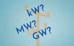 kW x MW x GW converting kilowatts megawatts and gigawatts